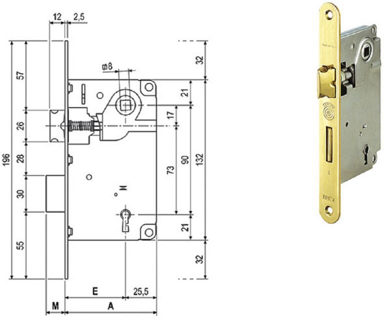 SERRATURE AGB CENTRO PATENT FRONTALE 22 ART.1001